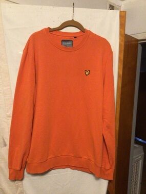 Lyle & Scott sweatshirt athletic ,gym wear hoodie with,casual wear SZ L